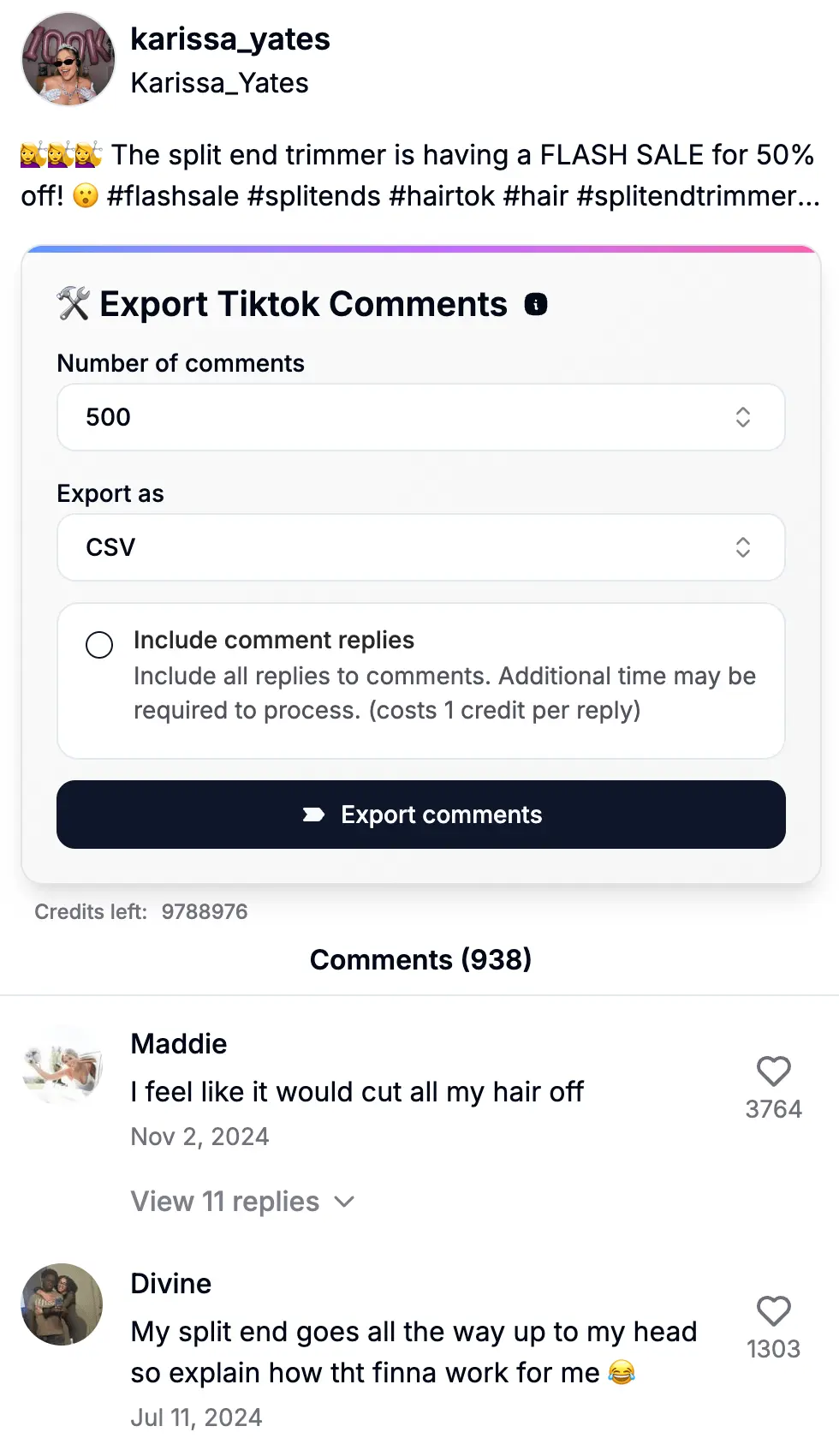 Download TikTok Video Comments